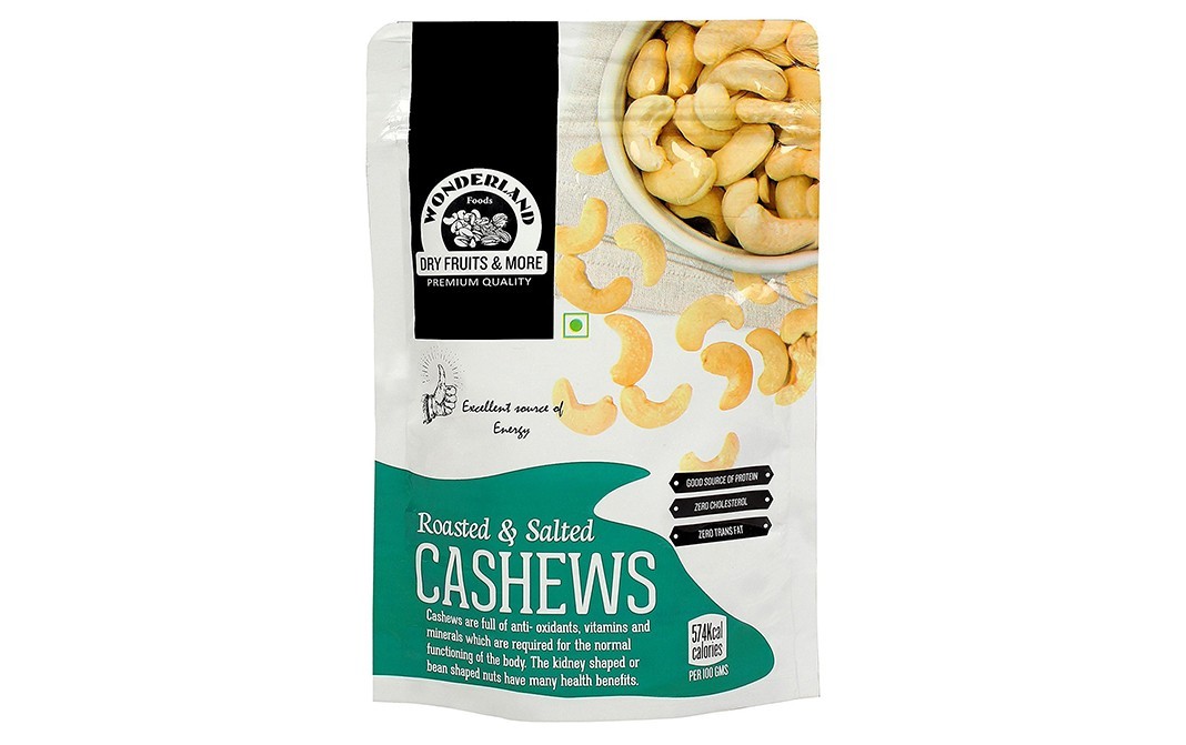 Wonderland Roasted & Salted Cashews   Pack  100 grams